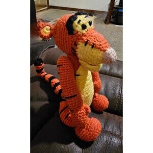 Handmade Crocheted Tigger Inspired by Winnie The Pooh Franchise Made To Order